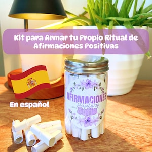 Zestaw potwierdzeń Listo para Armar - Zestaw DIY Personalizado con Nombre y Colores - 50 Mensajes Positivos y Sanadores Para Ansiedad y Estrés
