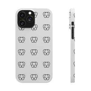 Dog Pattern Slim iPhone Case, Pet Lover Gift, Dog Mom Accessory, Custom Phone Cover, Animal Lover Case, Puppy Design Case