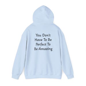 Felpa con cappuccio da donna ispiratrice: citazione positiva, pullover comodo