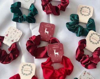 Christmas gift | Christmas scrunchies | Merry Christmas | Advent | Scrunchies gift | Hair tie | Secret Santa