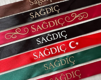 Sağdıç band for sleeves | Wedding band for groomsmen | Sağdıç Kurdelesi | Kol Band | Sağdıç Hediyesi | Sağdıç Kolluğu | Wedding decoration