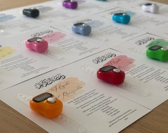 Contador de dedos para Ramadán | Ayuda para la oración islámica | Tarjeta hecha a mano | Texto inspirador para el dhikr | Regalo de Ramadán | Zikirmatic