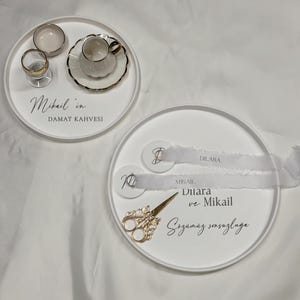 Engagement tray | Söz Tepsisi | Ring tray | Coffee tray complete set | Engagement tray wedding | Engagement decoration | Kiz isteme