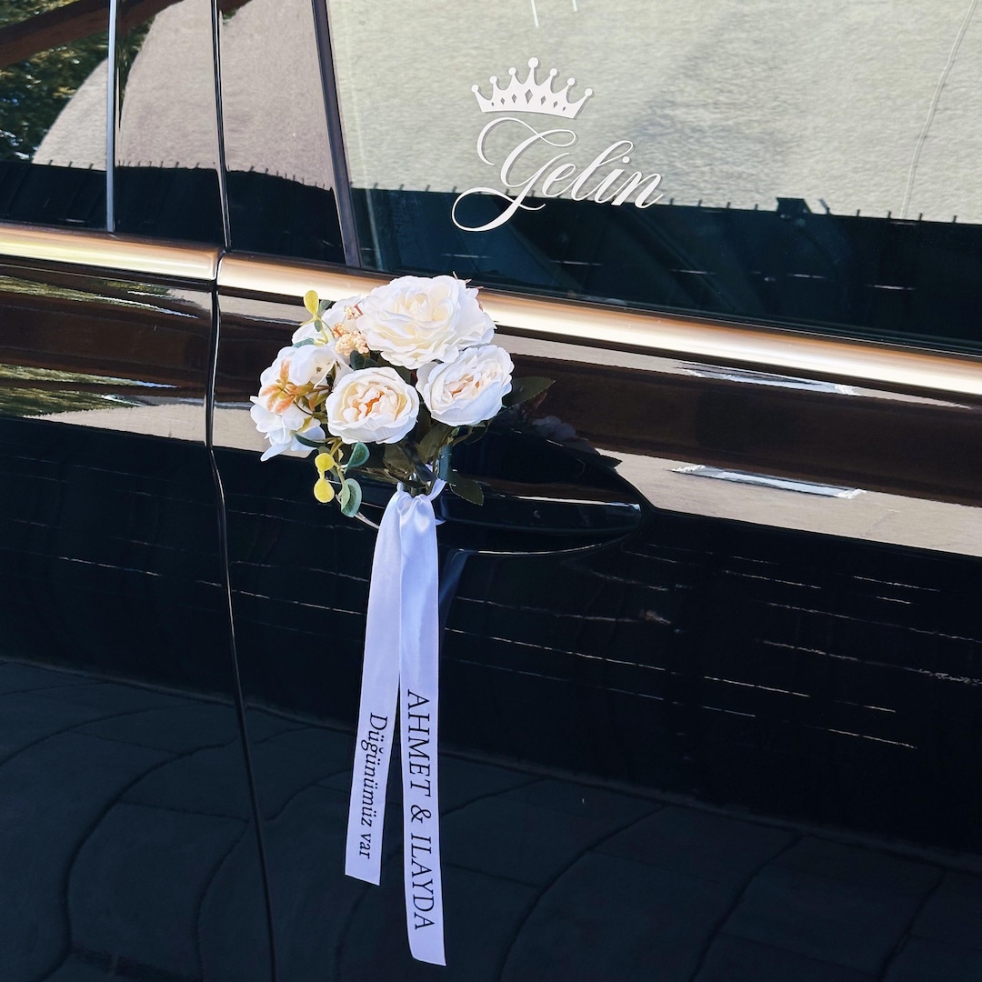 Wedding Car Convoy Ribbon | Personalized Wedding Ribbon for the Bride ...