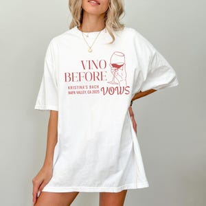 Wine Bachelorette Shirts, Bach Club, Vino Before Vows, Napa Valley, Sonoma, Comfort Colors, Bachlorette Party Shirts, Bridesmaids Gift