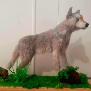Needle felted Wolf