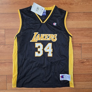 Vintage Los Angeles Lakers Shaquille O&#39;Neal Champion Jersey Size Large