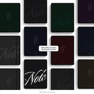 AESTHETIC Digital Notebook | 50 LIGHT Templates | Hyperlinked Sections | GoodNotes Notability | Minimal Student iPad Note Templates Android image 7