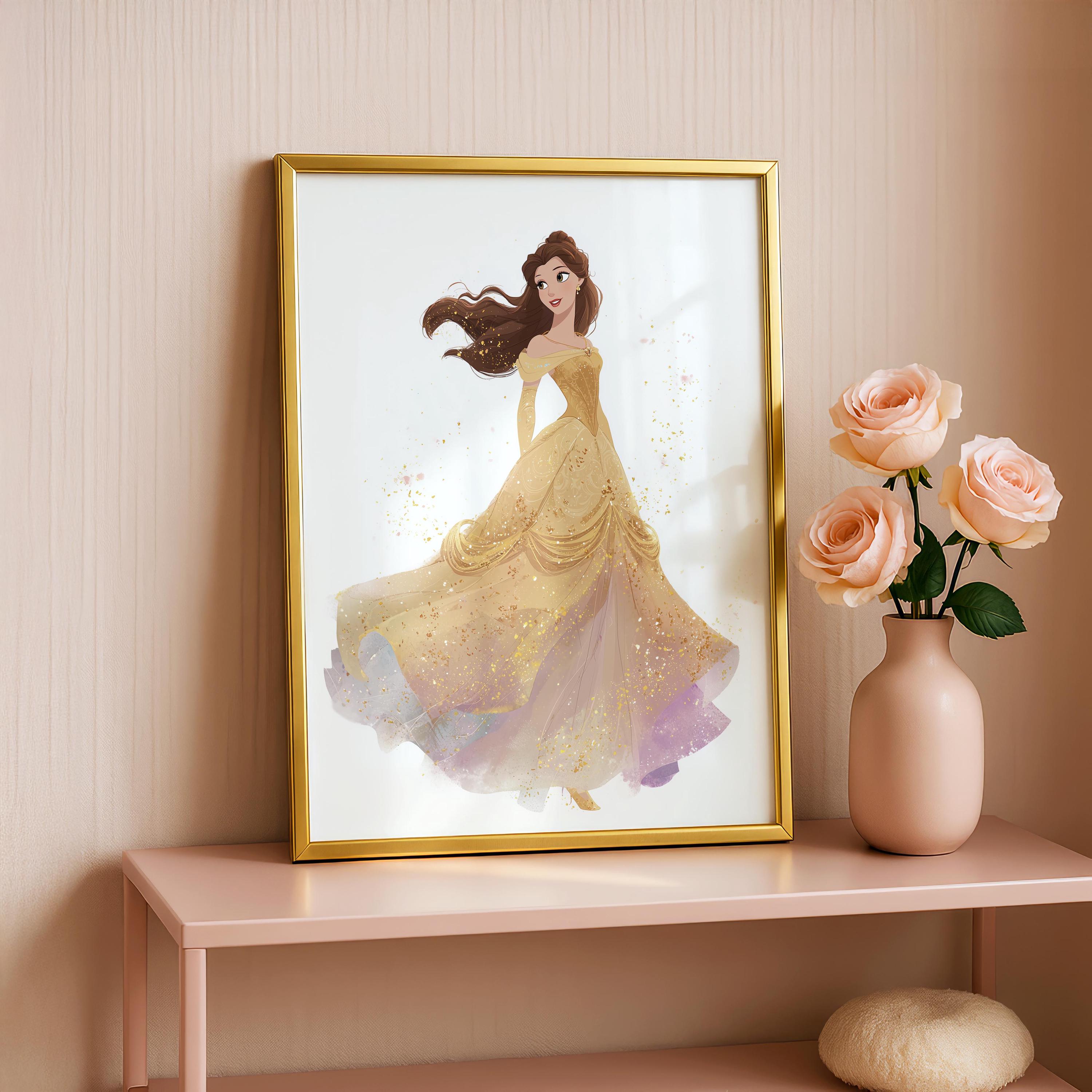 real color of white and gold dress Jasmine Princess Dress main image 0