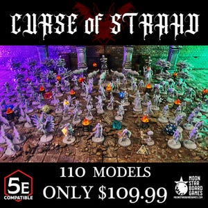Curse of Stradh 110pc - COMPLETE Random Encounters - D&D Miniatures - DnD Minis, Dungeons and Dragons, Pathfinder, and Role Playing Games