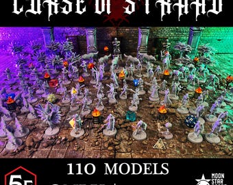 Curse of Stradh 110pc - COMPLETE Random Encounters - D&D Miniatures - DnD Minis, Dungeons and Dragons, Pathfinder, and Role Playing Games