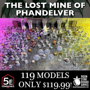 Lost Mine of Phandelver 119pc - COMPLETE - D&D Miniatures - DnD Minis, Dungeons and Dragons, Pathfinder, and Role Playing Games