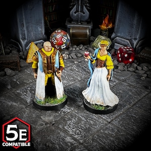Noble - 2pc - Mayor of Phandalin - D&D Miniatures - DnD Minis, Dungeons and Dragons, Pathfinder, and Role Playing Games
