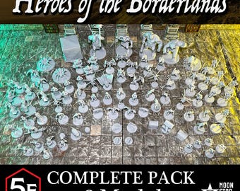 Heroes of the Borderlands - 96 pc - COMPLETE - D&D Miniatures - DnD Minis, Dungeons and Dragons, Pathfinder, Role Playing Games