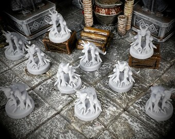 Quasit - 10 Stück - D&D Miniaturen - D&D Minis, Dungeons and Dragons, Pathfinder und Rollenspiele