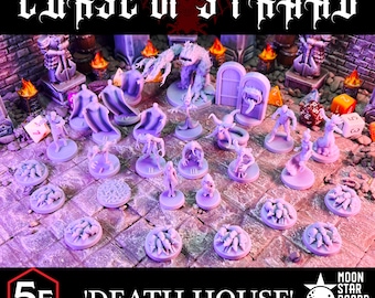 Curse of Stradh 29pc - COMPLETE Death House Scenario - D&D Miniatures - DnD Minis, Dungeons and Dragons, Pathfinder, and Role Playing Games
