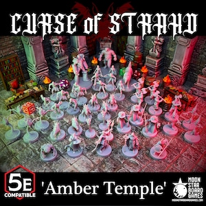 Curse of Stradh 45pc - COMPLETE Amber Temple Scenario - D&D Miniatures - DnD Minis, Dungeons and Dragons, Pathfinder, and Role Playing Games
