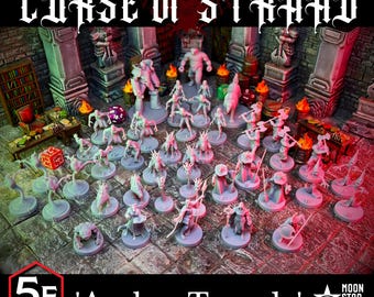Curse of Stradh 45pc - COMPLETE Amber Temple Scenario - D&D Miniatures - DnD Minis, Dungeons and Dragons, Pathfinder, and Role Playing Games