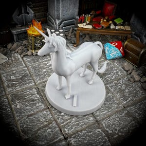 Unicorn - D&D Miniatures - DnD Minis, Dungeons and Dragons, Pathfinder, and Role Playing Games