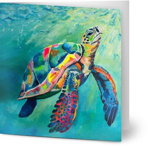 10er-Pack Grußkarten mit dem Motiv 'Jetzt für etwas Schildkröte anders' von Anna Howell