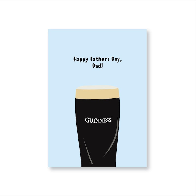 Happy Father's Day, Dad Guinness Fathers Day Card