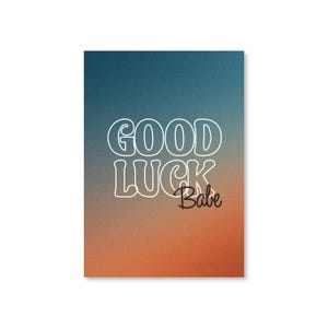 Bonne chance, chérie (carte porte-bonheur)