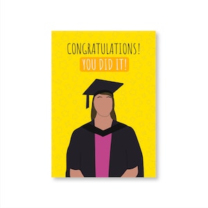 Félicitations ! Carte de fin d'études pour elle Vous l'avez fait