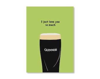 Te amo muchísimo (Tarjeta Guinness para el Día de San Valentín)