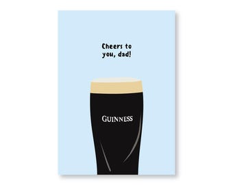 Cheers To You, Dad Guinness Fathers Day Card
