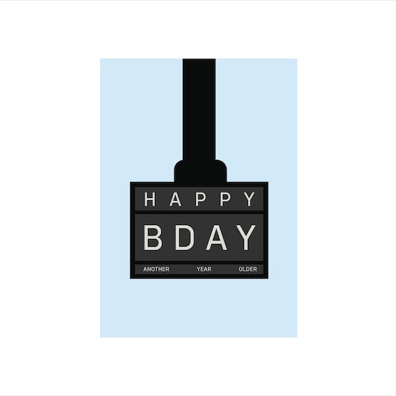 Hyrox Happy Birthday Card (In Blue & Pink) | A6 card