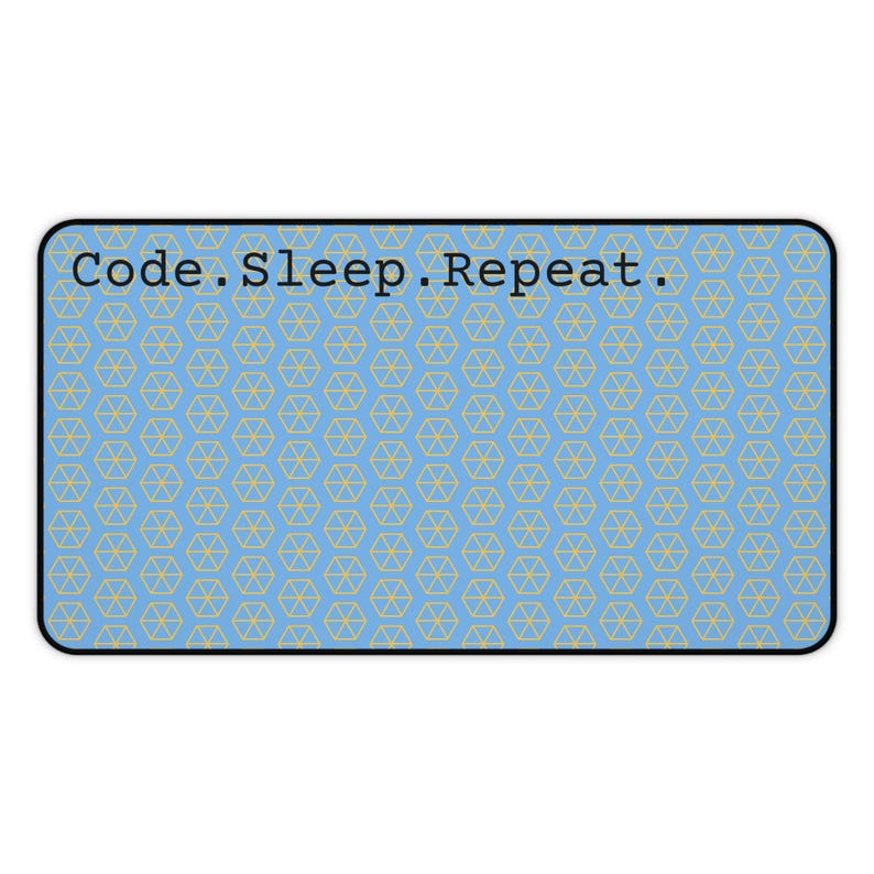 Code Sleep wiederholen Schreibtischmatte, Gamer Schreibtischunterlage, Büromatte für Programmierer, Computerzubehör, Geschenk für Technikliebhaber, Arbeitsplatz Dekoration Bild 2