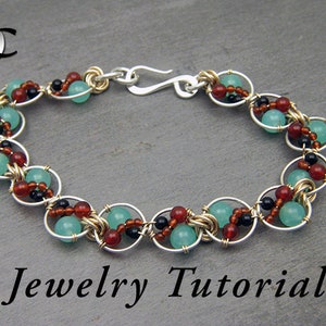 Flower Eight Bracelet Jewelry Tutorial image 1