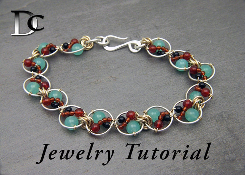 Flower Eight Bracelet Jewelry Tutorial image 1