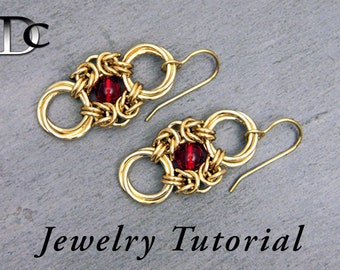 Beaded Romanov Earrings Jewelry Tutorial
