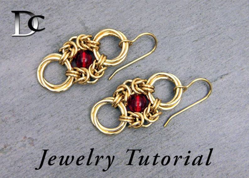 Beaded Romanov Earrings Jewelry Tutorial image 1