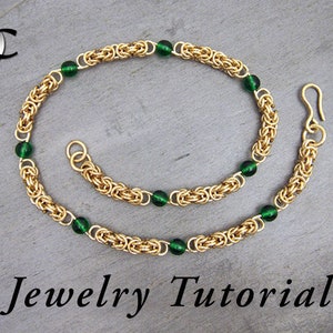 Rosary Byzantine Necklace Jewelry Tutorial image 1