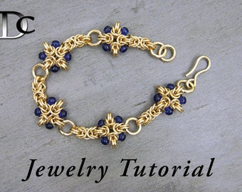 Beaded Cross Bracelet Jewelry Tutorial