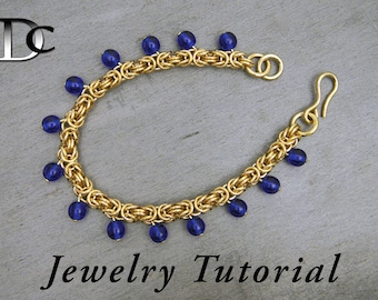Beaded Byzantine Bracelet Jewelry Tutorial