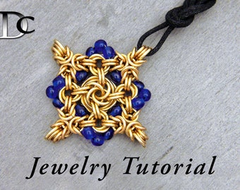 Beaded Quatreflower Pendant Jewelry Tutorial