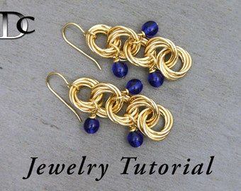 Five-ring Mobius Earrings Jewelry Tutorial