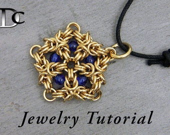 Beaded Pentagon Pendant Jewelry Tutorial