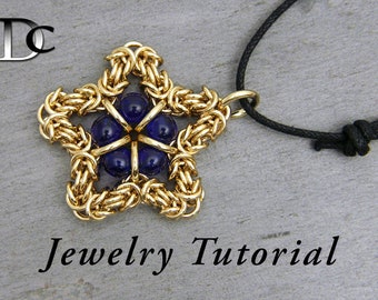 Starfish Byzantine Pendant Jewelry Tutorial