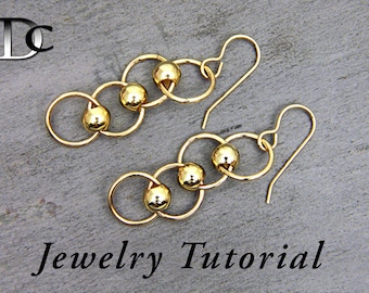 Beaded Loop Earrings Jewelry Tutorial