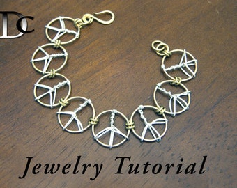 Double Peace Bracelet Jewelry Tutorial