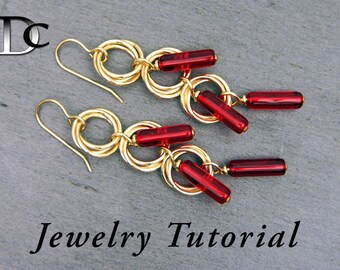 Large Flower Earrings Jewelry Tutorial