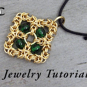 Celtic Byzantine Pendant Jewelry Tutorial