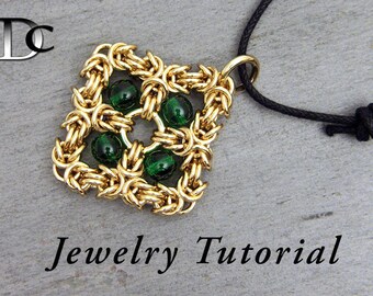Celtic Byzantine Pendant Jewelry Tutorial