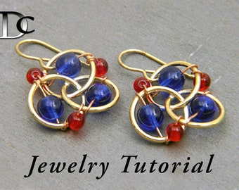 Three-ring Propeller Earrings Jewelry Tutorial