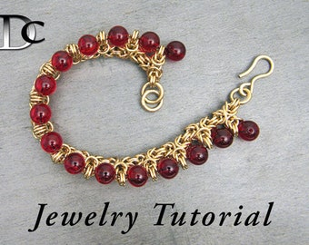 Crown Byzantine Bracelet Jewelry Tutorial