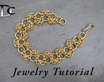 Serrated Byzantine Bracelet Jewelry Tutorial